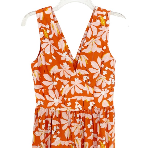 Sachin & Babi Dress Dany Floral V-Neck Sleeveless Midi 4 NWT - Picture 7 of 10